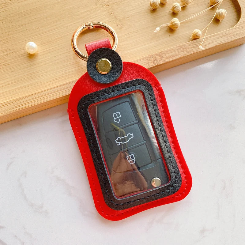 Bolsa de almacenamiento de llaves Universal 4,5*8cm funda para llave de coche accesorios de carcasa de protección remota