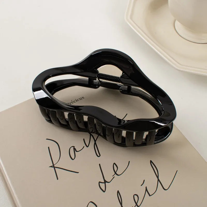 Irregular Hollow Hair Clips for Women and Girls, Large Turtle Shell Crab Hair Clips, Hairpins, Fashion Hair Accessories