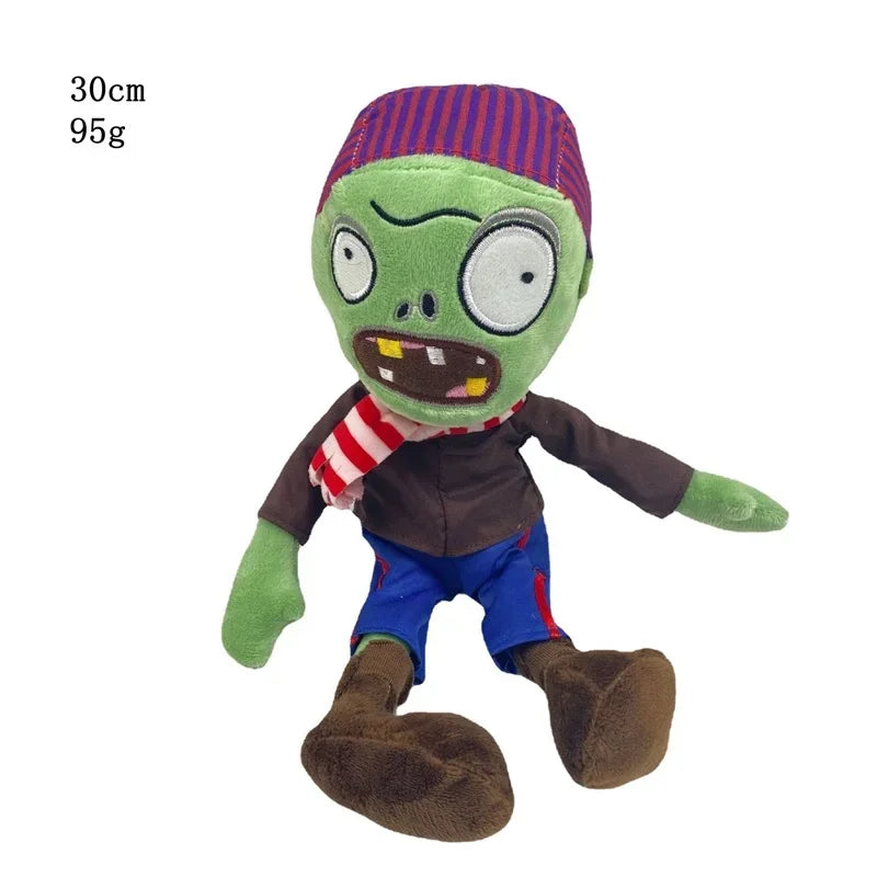 1 pc 30cm Plants vs Zombies Plush Toy PVZ Zombies Gargantuar Pirate Hat Zombies Soft Plush Toy for Kids Gift