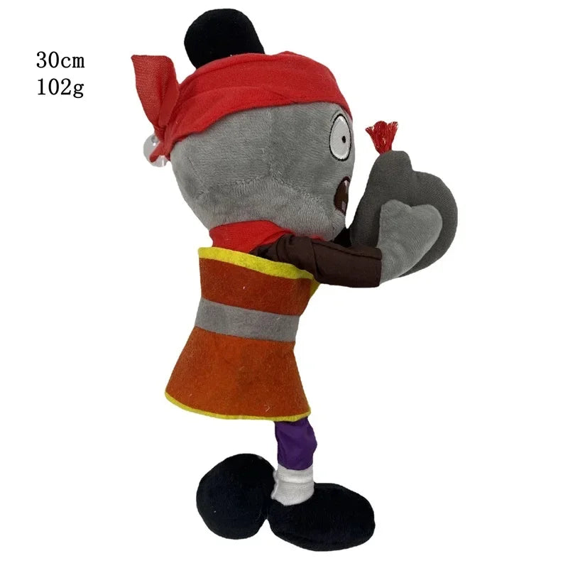 1 pc 30cm Plants vs Zombies Plush Toy PVZ Zombies Gargantuar Pirate Hat Zombies Soft Plush Toy for Kids Gift