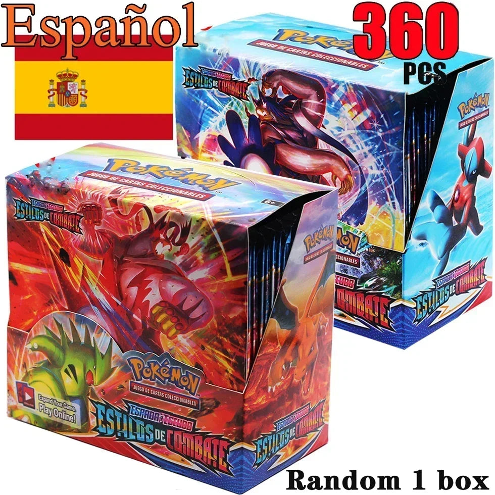 New Pokemoned cards in Spanish, French crown in English, ZENITH, silver, temperature, lost origin, shining stars, Pokemon collectible toys