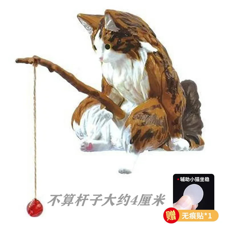 Decoración Interior de coche con gato de pesca, bonita resina con gafas de tubo, colgante para espejo retrovisor de coche, salida de aire para accesorios de coche