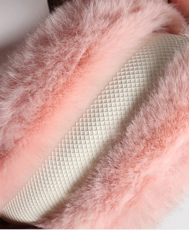 Car Steering Wheel Protector, Universal, Non-Slip, Plush Cat Ears, Warm Steering Wheel Cover, 38cm, Cute Pink Shape OD