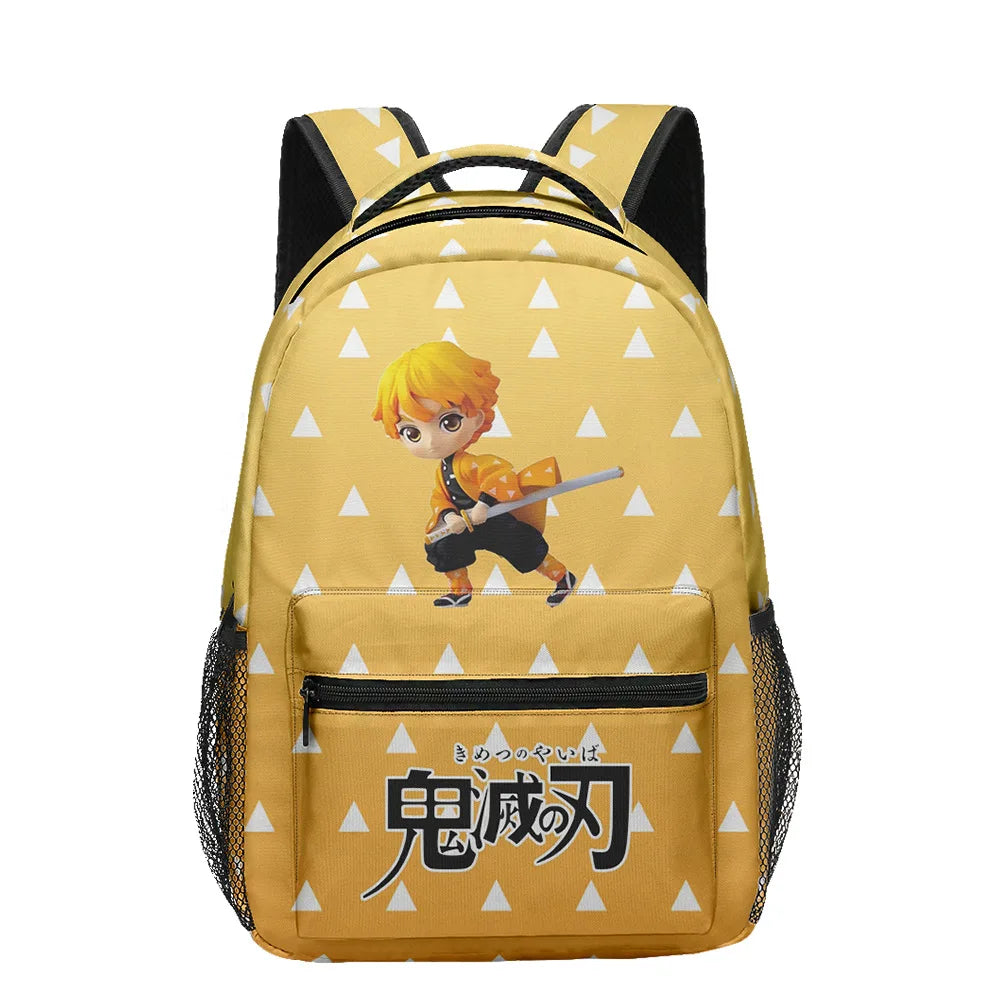Conjunto de mochila Demon Slayer de Anime, bolsa de almuerzo, estuche para lápices, suministros escolares de gran capacidad, estudiantes de primaria, Tanjirou Nezuko - CR mark