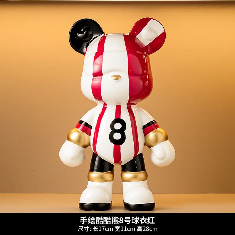 Violent bear for living room, TV stand, high-end luxury light, ceramic wine cabinet decoration, home decor, new house