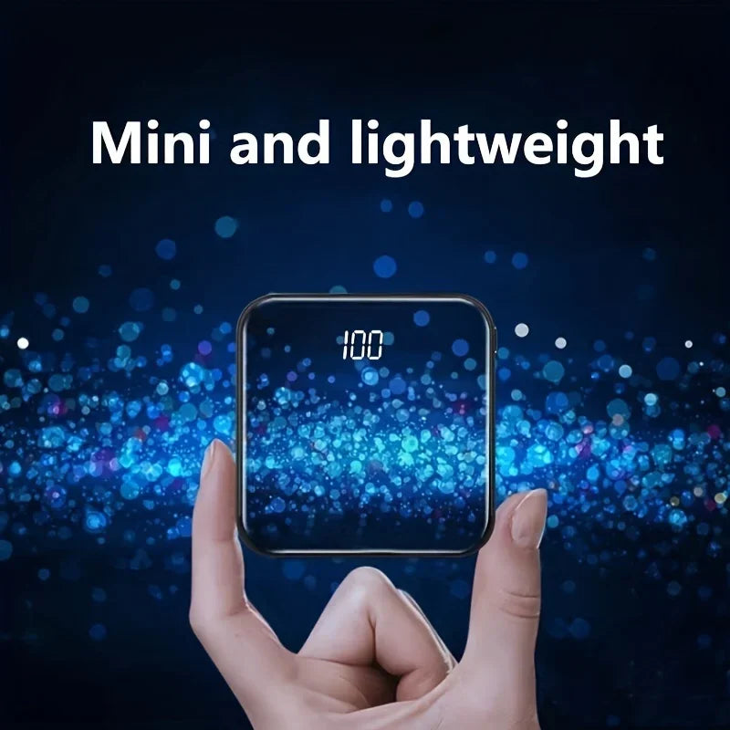 Mini banco de energía de 30000mAh, carga rápida, Banco de energía portátil de gran capacidad, Cable 4 en 1 para Xiaomi, iPhone, Samsung, Huawei 2025, nuevo