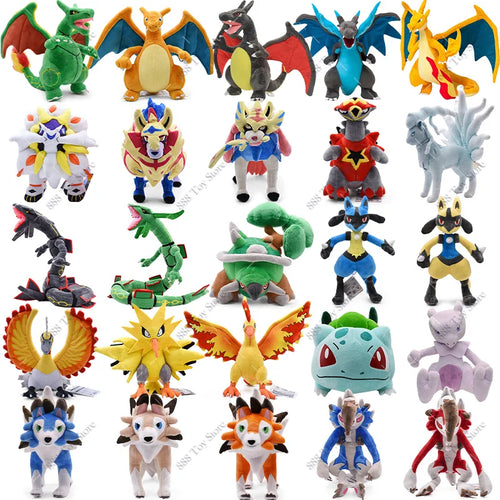 Anime brillante Charizard Peluche Pokemon juguetes lindo Mega evolución X Charizard Articuno Lucario Peluche niños regalos de navidad - CR mark