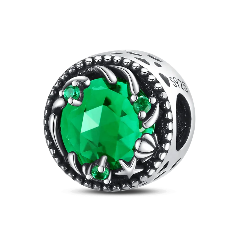 Colgante de plata de ley 925 con diseño de flor, árbol y manzana, cuentas finas DIY, compatible con pulseras de abalorios originales, joyería para mujer Diy - CR mark