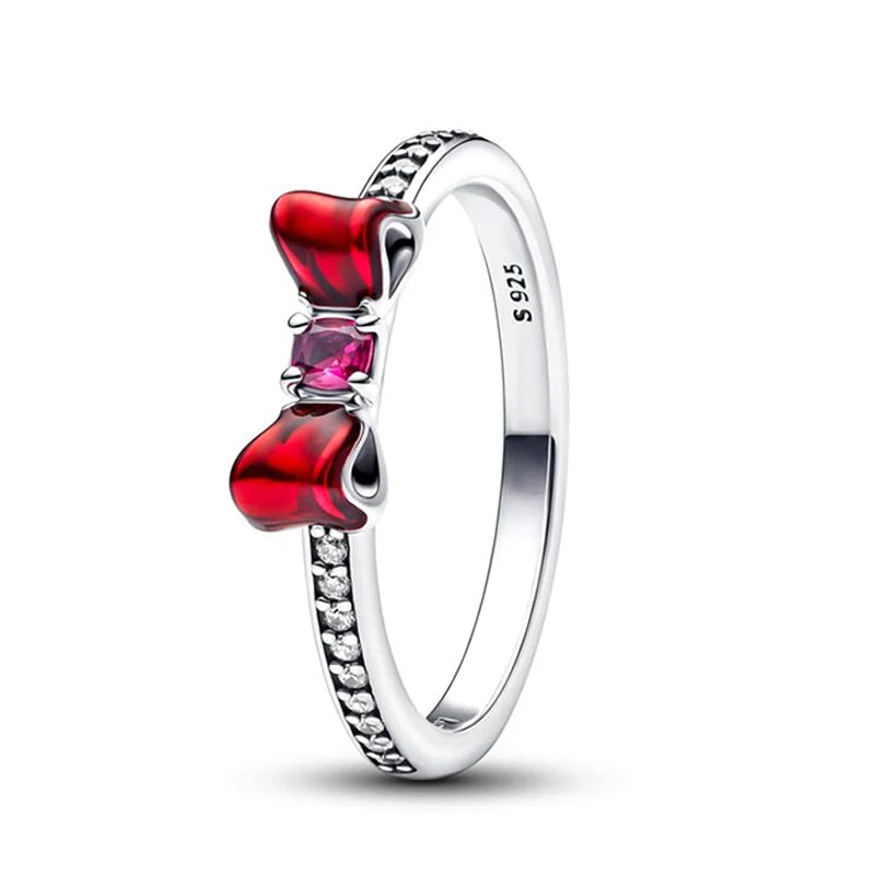 Nuevo Anillo de Plata de Ley 925, anillo atrevido de mariposa brillante para mujer, joyería - CR mark