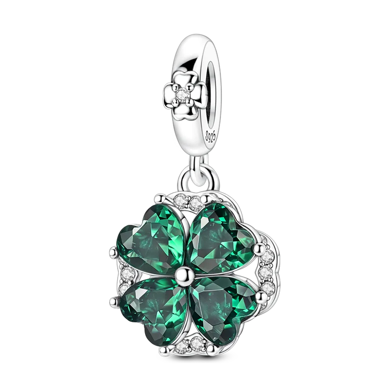 Colgante de plata de ley 925 con diseño de flor, árbol y manzana, cuentas finas DIY, compatible con pulseras de abalorios originales, joyería para mujer Diy - CR mark