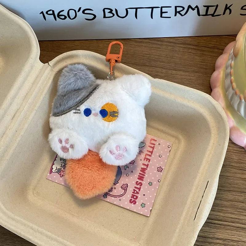 Funny Chihuahua Plush Toy Keychain Pendant Puppy Pet Stuffed Chihuahua Doll Weird Cute Realistic Plush Chihuahua Friend Gift