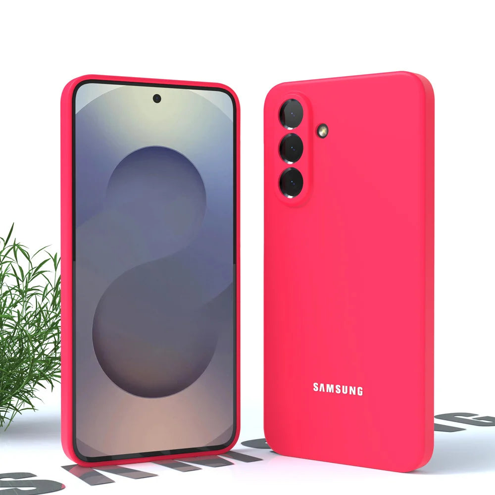 For Samsung Galaxy A56 A36 A16 A55 A35 A15 A54 A34 S25 S24 S23 Soft Liquid Silicone Case Ultra Thin Shockproof Back Cover for Phone